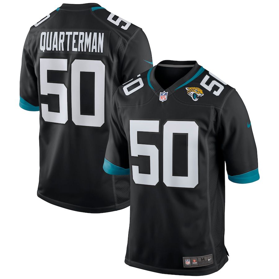 Men Jacksonville Jaguars #50 Shaquille Quarterman Nike Black Game NFL Jersey